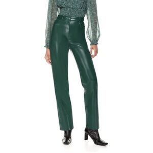 3/$10⚡️Wilfred Chic Teal Green Vegan Leather Pants